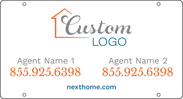NextHome Agent Sign Rider, 12"h x 22"w, PVC