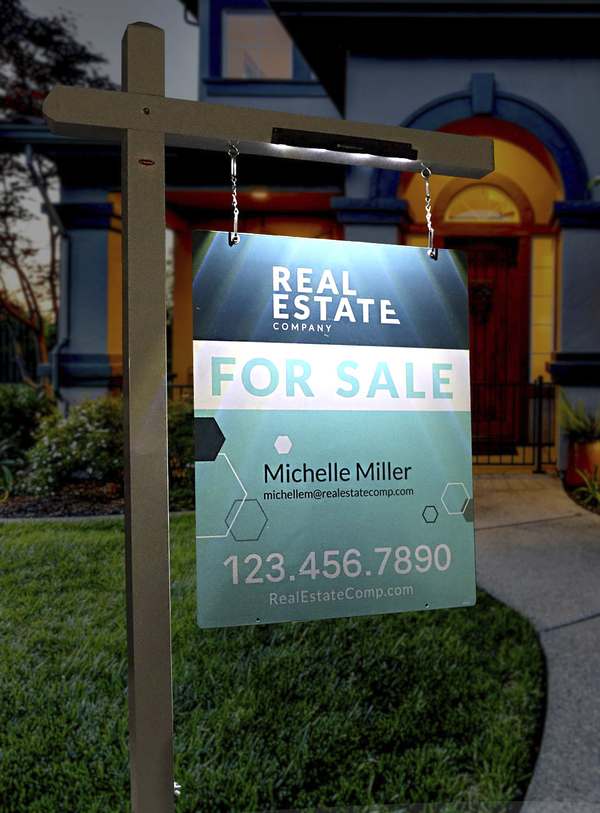 Nest Realty Solar-Powered Sign Lights for Real Estate Signs