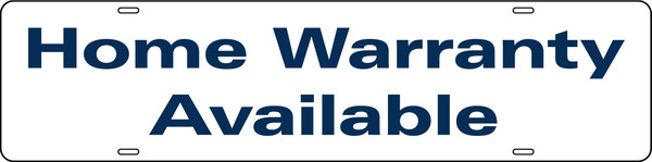 United Real Estate Home Warranty Sign Riders, 6"h x 24"w, Steel