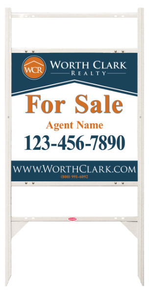 Angle Iron Frame W/ 2 Rider Inserts And Reflective Agent Sign Panel Unit, 24"H X 24"W, Steel