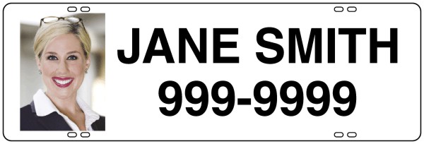 Real Estate Reflective Photo Sign Rider, 24 GA Steel 8h x 24w