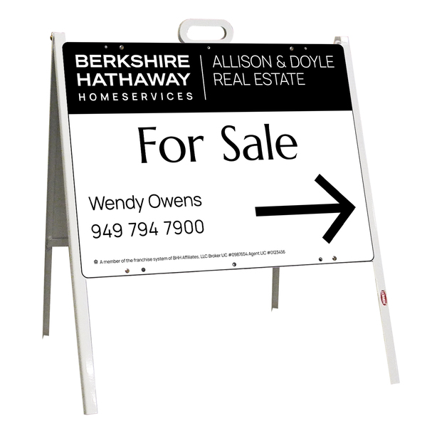 A-Frame and For Sale House Sign Panel Unit, 18h x 24w, Steel