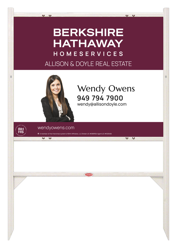Angle Iron Frame and Cut Out Photo Sign Panel Unit, 24h x 30w, Steel