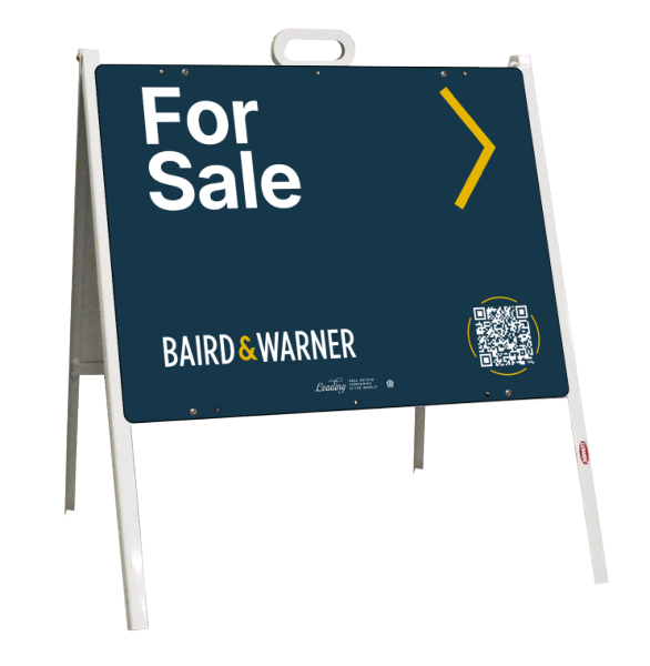 A-Frame and Office For Sale Sign Panel Unit, 18h x 24w, Steel