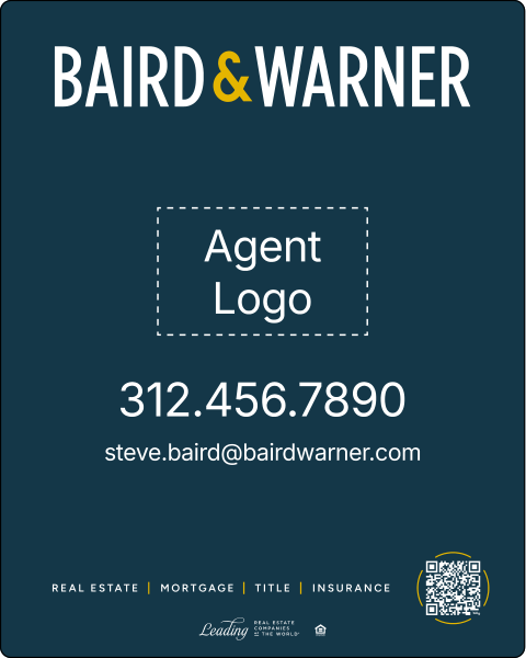 Agent Logo Sign Panel, 30h x 24w, 3MM Aluminum Composite