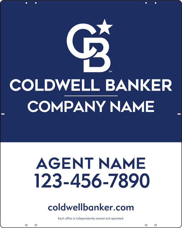 Agent Sign Panel, 30h x 24w, .040 Aluminum