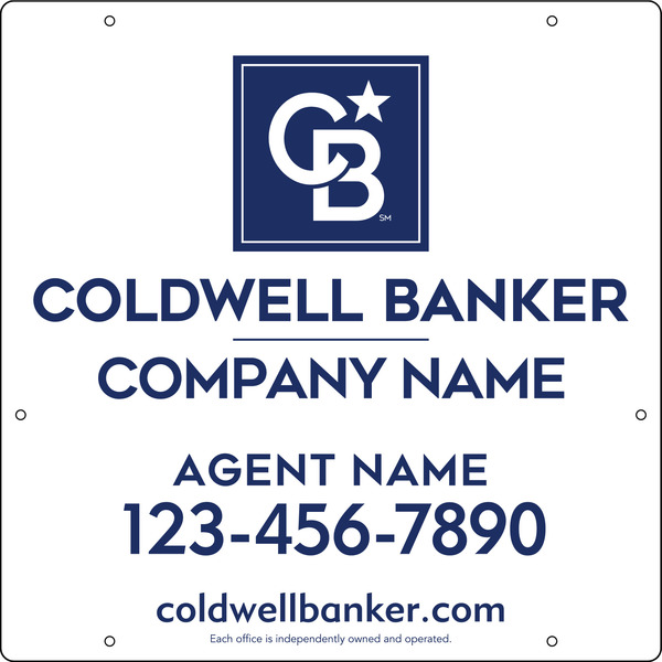 Agent Hanging Sign Panel, 24h x 24w, .063 Aluminum
