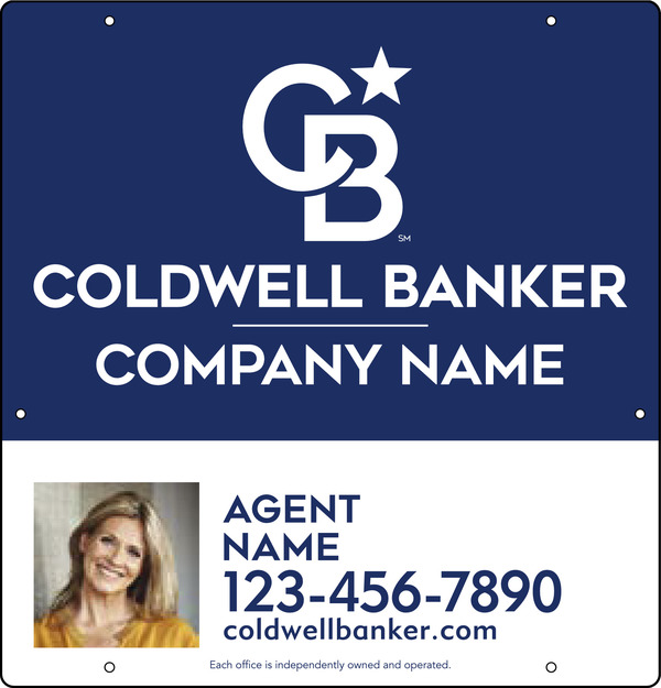 Agent Photo Hanging Sign Panel, 25h x 24w, .063 Aluminum