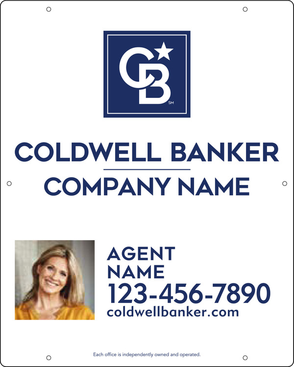 Agent Photo Hanging Sign Panel, 30h x 24w, .063 Aluminum