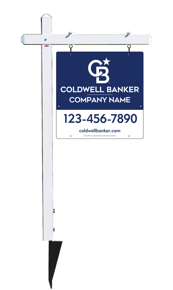 Sign Post and Office Sign Panel Unit, 24h x 24w, .063 Aluminum