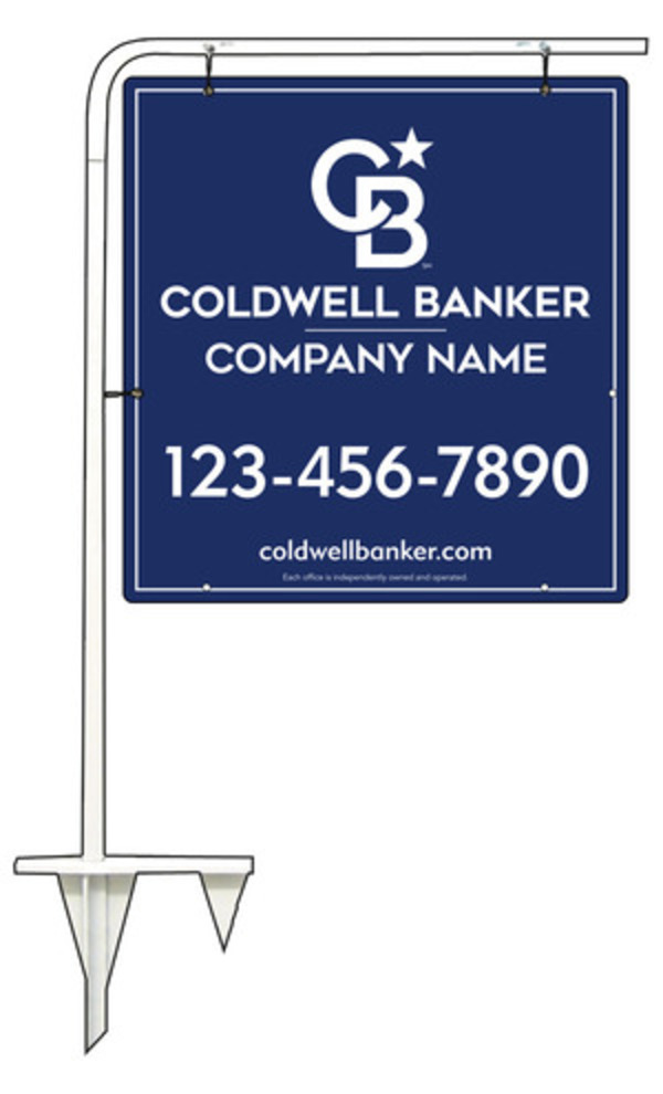 Tubular Stake and Office Sign Panel Unit, 25h x 24w, .063 Aluminum