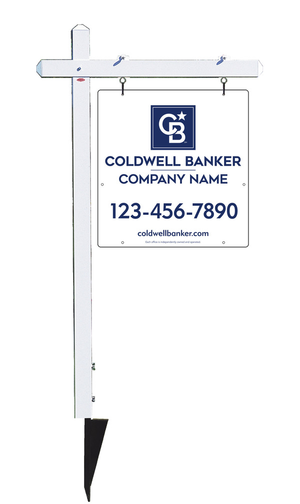 Sign Post and Office Sign Panel Unit, 25h x 24w, .063 Aluminum