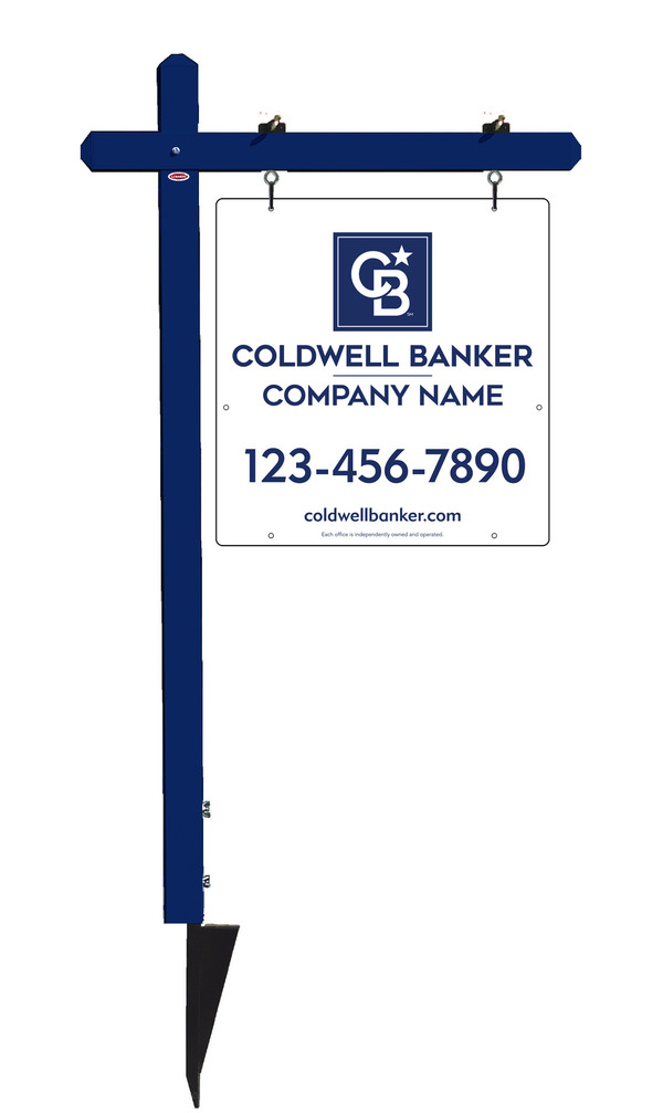 Sign Post and Office Sign Panel Unit, 25h x 24w, .063 Aluminum