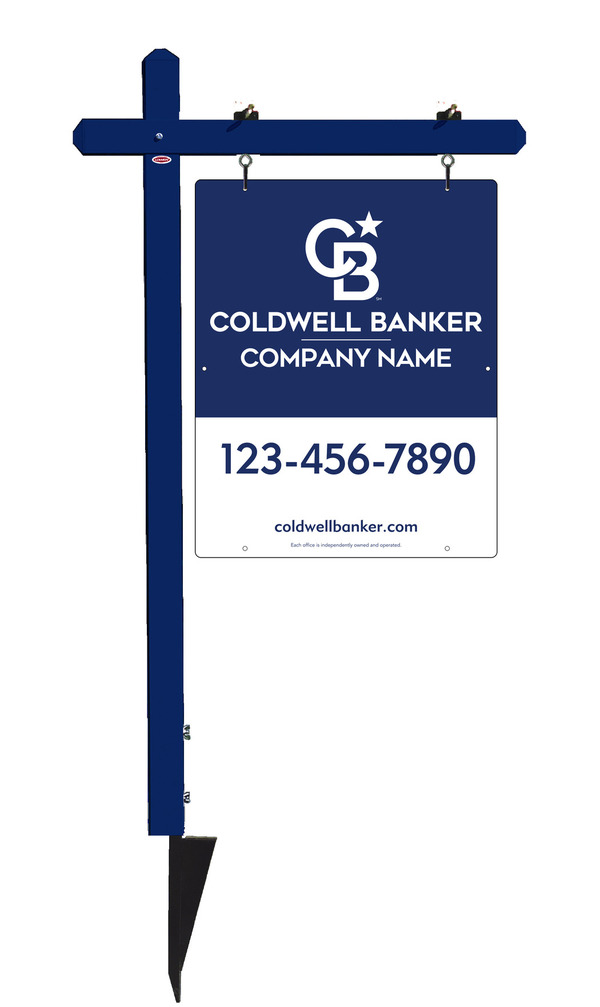 Sign Post and Office Sign Panel Unit, 30h x 24w, .063 Aluminum