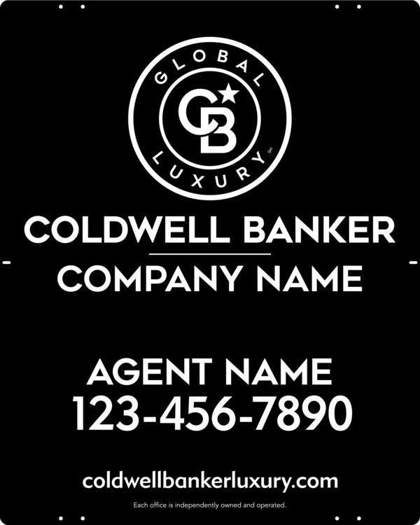 Agent Sign Panel, 30h x 24w, .040 Aluminum