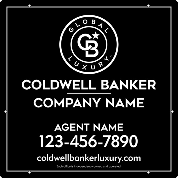 Reflective Agent Hanging Sign Panel, 24h x 24w, 3MM Aluminum Composite