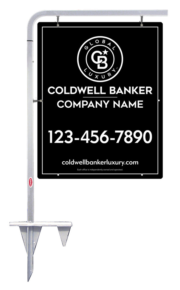 Tubular Stake and Office Sign Panel Unit, 30h x 24w, .063 Aluminum