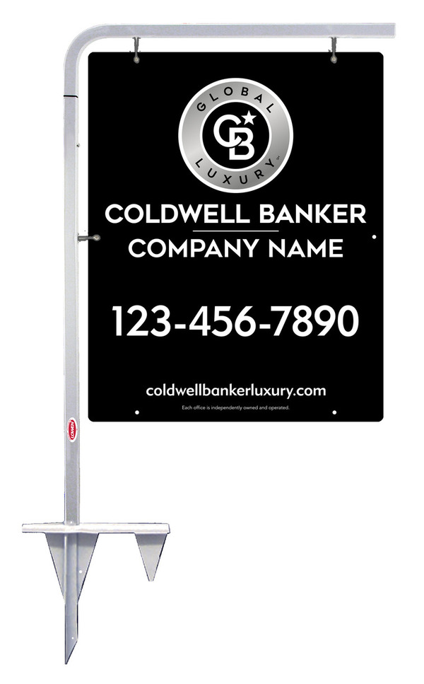 Tubular Stake and Office Sign Panel Unit, 30h x 24w, .063 Aluminum