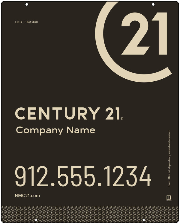 Steel Hanging Panel 30x24 DF - Century 21 | Lowen Sign