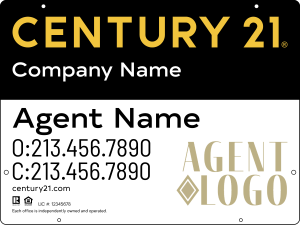 Steel Hanging Panel 18x24 DF - Century 21 | Lowen Sign