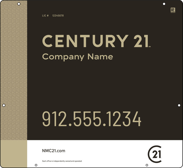 Aluminum Composite Hanging Panel 22x24 DF - Century 21 | Lowen Sign