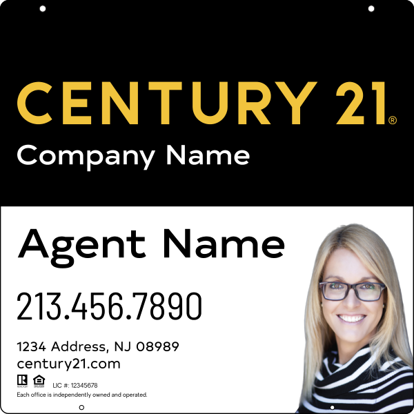 Steel Hanging Panel 24x24 DF - Century 21 | Lowen Sign