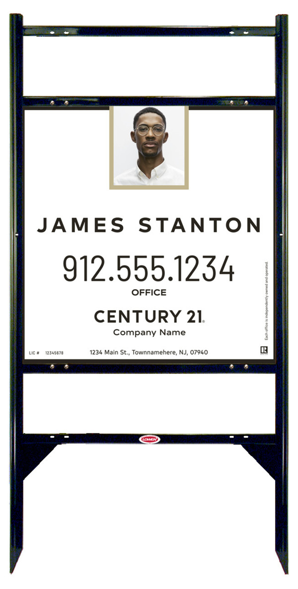 Thor Frame 24x24 Steel Agent Photo Centric - Century 21 | Lowen Sign