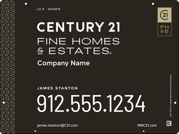 Steel Hanging Panel 18x24 DF - Century 21 | Lowen Sign