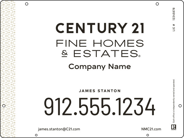 Steel Hanging Panel 18x24 DF - Century 21 | Lowen Sign