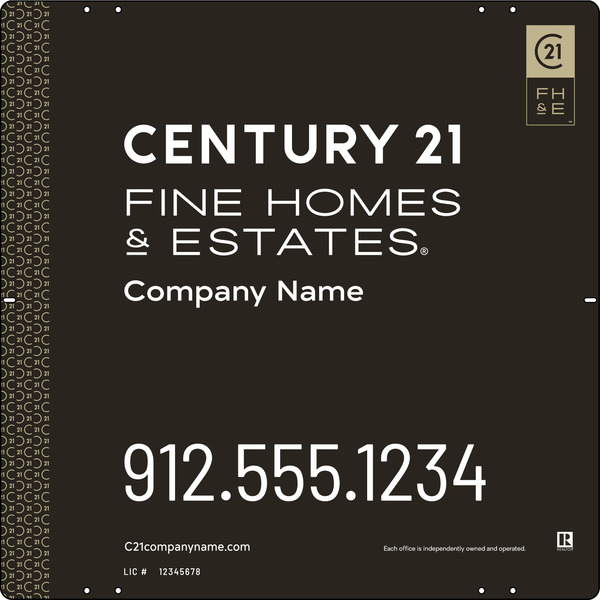 Steel Yard Sign Panel 30x24 DF - Century 21 | Lowen Sign