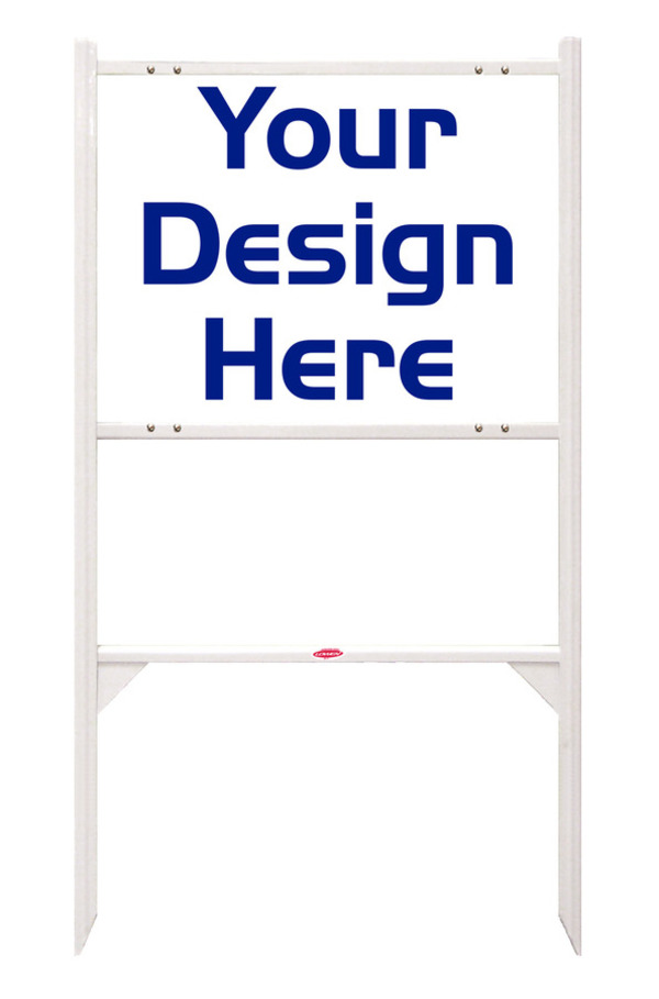 Angle Iron Frame and Reflective Sign Panel Unit, 18h x 24w, 3MM Aluminum Composite