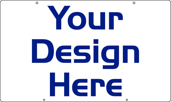 Real Estate Hanging Sign Panel with grommets, 24 GA Steel 18h x 30w