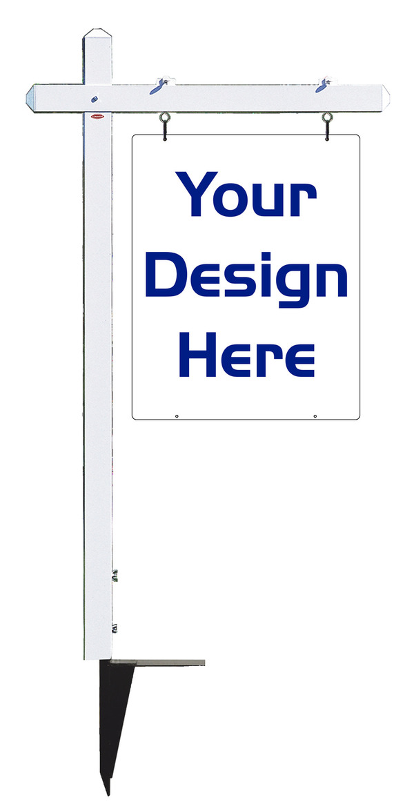 30h x 24w Aluminum Sign Post Unit