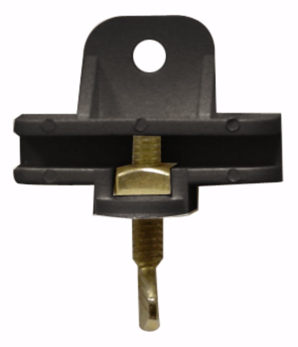 Aluminum Post Black Rider Clip Bag of 10