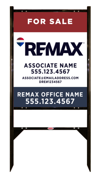 Angle Iron Frame and Associate Name, w License Number Sign Unit,  30h x 24w, .040 Aluminum