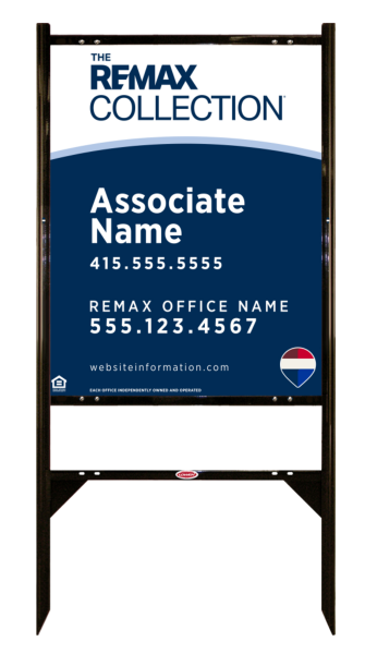 Angle Iron Frame and Collection Associate Name Sign Unit,  30h x 24w, .040 Aluminum