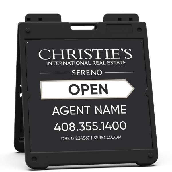 Heavy Duty Plastic A-Frame and Agent Sign Panel Unit, 20h x 20w, 3MM Aluminum Composite